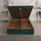 Super Ortho Coil Sprung Ottoman End Lift Bed Set – rear view, storage open