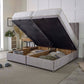 Supreme Guest Hotel Zip and Link 1000 Pocket Sprung Ottoman Divan Bed Set – angled view, storage open
