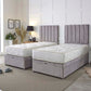 Supreme Guest Hotel Zip and Link 1000 Pocket Sprung Ottoman Divan Bed Set – styled in a bedroom
