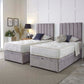 Supreme Guest Hotel Zip and Link 1000 Pocket Sprung Ottoman Divan Bed Set – styled in a bedroom