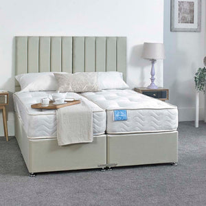 Supreme Guest Hotel Zip and Link 1500 Pocket Sprung Mattress – styled in a bedroom