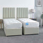 Supreme Guest Hotel Zip and Link 1500 Pocket Sprung Divan Bed Set – front view, styled in a bedroom