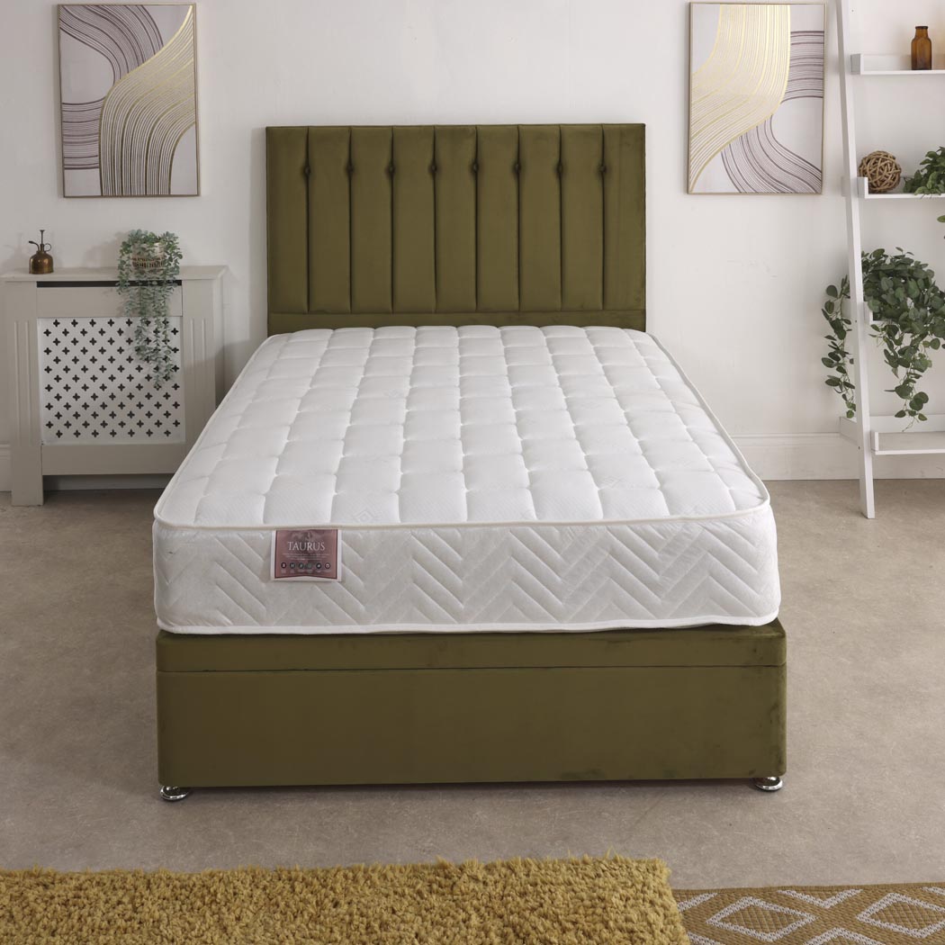 Taurus 1000 Pocket Sprung Ottoman Side Lift Bed Set – front view