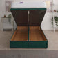 Victoria Orthopaedic Coil Sprung Ottoman End Lift Bed Set – rear view, storage open