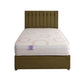 Victoria Orthopaedic Coil Sprung Ottoman Side Lift Bed Set – front view