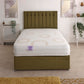 Victoria Orthopaedic Coil Sprung Ottoman Side Lift Bed Set – front view, styled in a bedroom