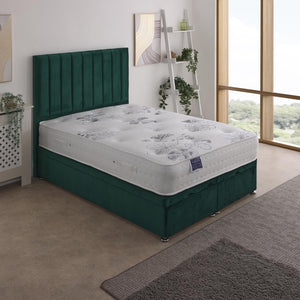 Windsor Orthopaedic Coil Sprung Ottoman End Lift Bed Set – styled in a bedroom