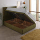 Windsor Orthopaedic Coil Sprung Ottoman Side Lift Bed Set – angled view, storage open