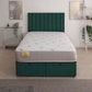Zeus Orthopaedic Coil Sprung Ottoman End Lift Bed Set – styled in a bedroom