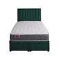Zoya Coil Sprung Ottoman End Lift Bed Set – front view, storage open