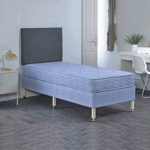 Beamish Student Contract Coil Sprung Quilted Divan Bed Set on Legs