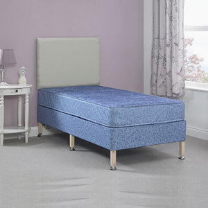 Derwent Orthopaedic Care Contract Water Resistant Coil Sprung Divan Bed Set on Legs