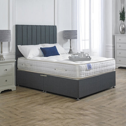 Luxury Hotel Contract 1000 Pocket Sprung Intelligent Fibre Divan Bed Set