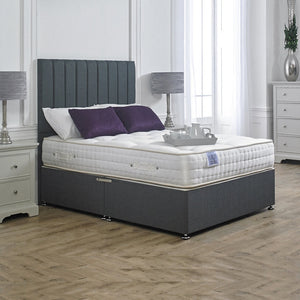 Luxury Hotel Contract 2000 Pocket Sprung Intelligent Fibre Divan Bed Set