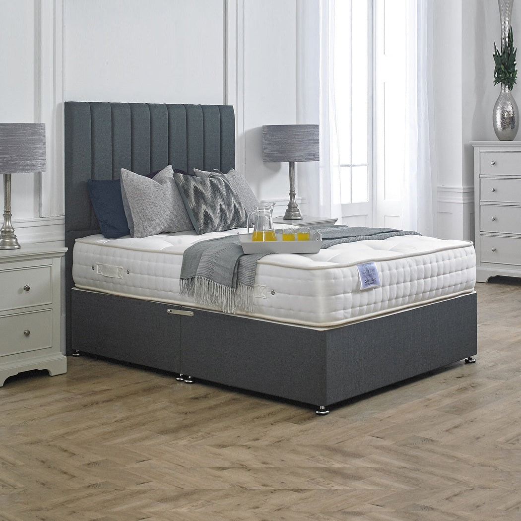 Luxury Hotel Contract 5000 Pocket Sprung Intelligent Wool Divan Bed Set