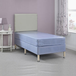 Thornley Orthopaedic Care Contract PVC Water Resistant Coil Sprung Divan Bed Set on Legs