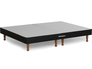 Platform Top Contract Divan Bed Base on Skittle Wooden Legs