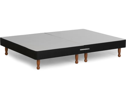 Platform Top Contract Divan Bed Base on Skittle Wooden Legs