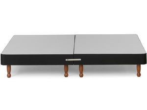 Platform Top Contract Divan Bed Base on Skittle Wooden Legs