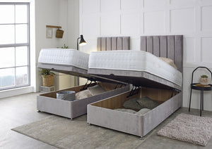 Essential Guest Hotel Zip and Link Contract 1500 Pocket Sprung Ottoman Divan Bed Set