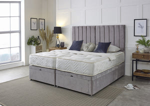 Supreme Guest Hotel Zip and Link Contract 1000 Pocket Sprung Ottoman Divan Bed Set