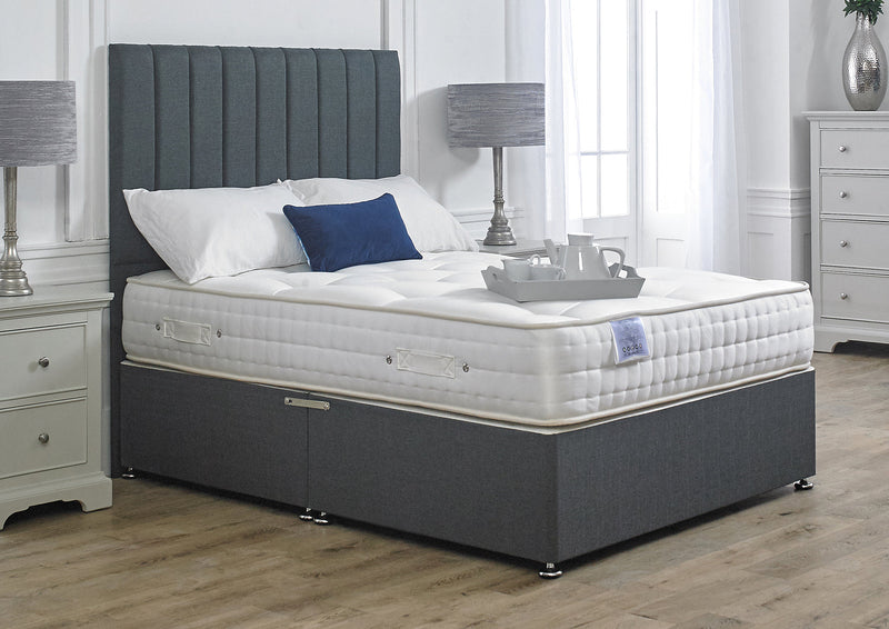 Luxury Hotel Contract 1000 Pocket Sprung Intelligent Fibre Divan Bed Set