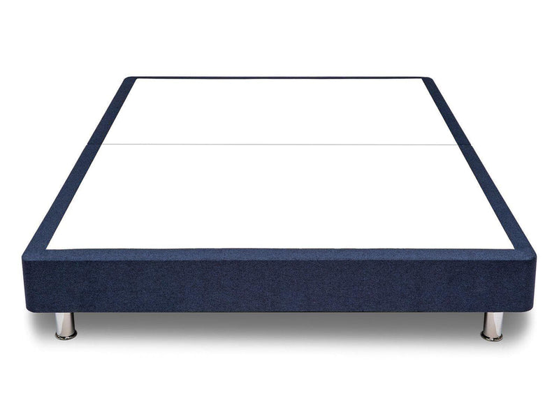 Platform Top Contract Divan Bed Base on Chrome Metal Legs