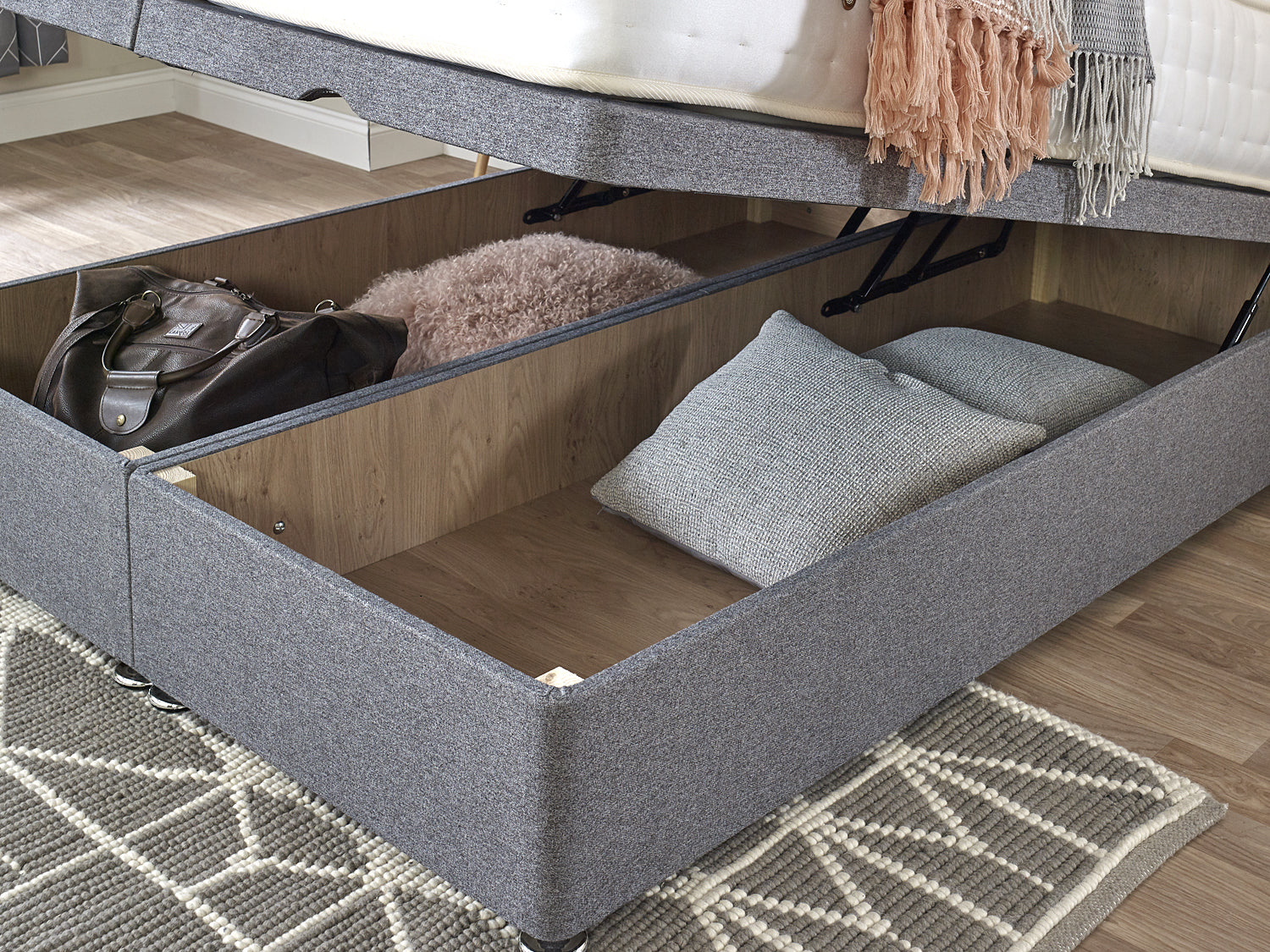 Ottoman Storage End Lift Contract Divan Bed Base