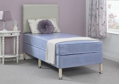 Thornley Orthopaedic Care Contract PVC Water Resistant Coil Sprung Divan Bed Set on Legs